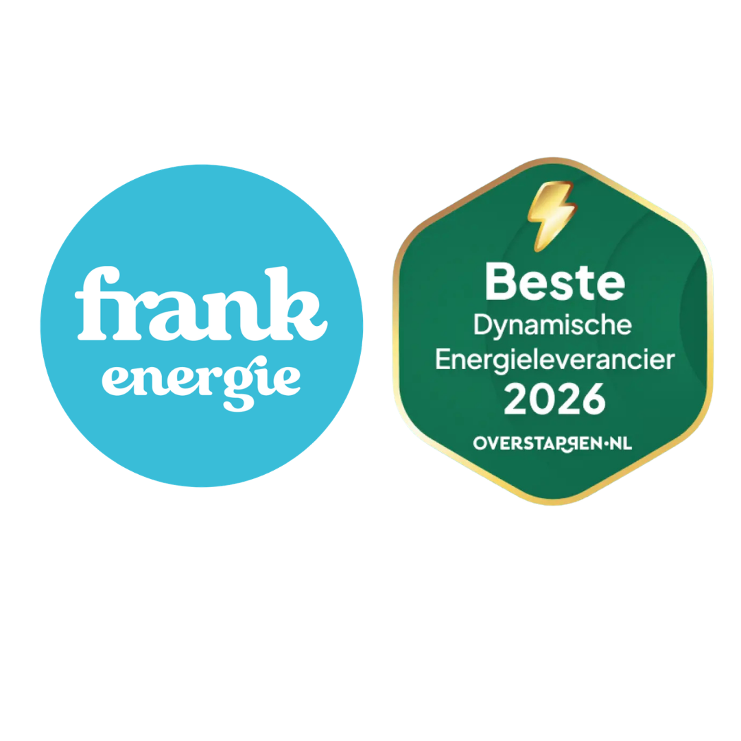 Frank Energie · Beste Dynamische Energieleverancier 2026 (Overstappen.nl)